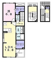 プレッソ春日 1LDKの間取図画像