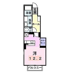 リヴァード・プレッソ1 1Kの間取図画像