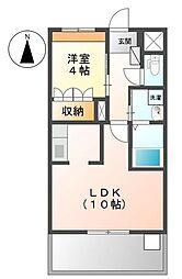 ポラリス 1LDKの間取図画像