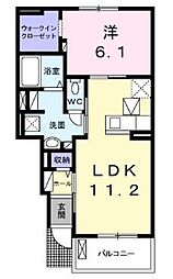 ミストナタール 1LDKの間取図画像