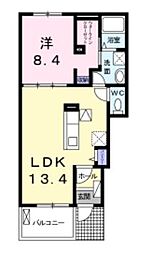 サンシャインサイド 1LDKの間取図画像