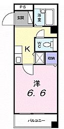 ジャンレジダンスM 1Kの間取図画像