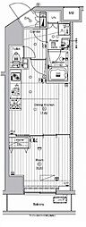 PREMIUMCUBE代々木上原 1DKの間取図画像