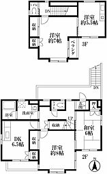 メゾンK 2階4DKの間取り
