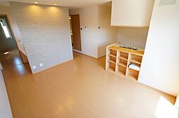 JR可部線 古市橋駅 徒歩6分の賃貸アパート 1階1LDKのリビング/ダイニング