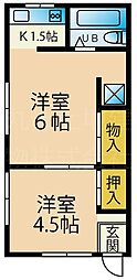 間取図画像 2K