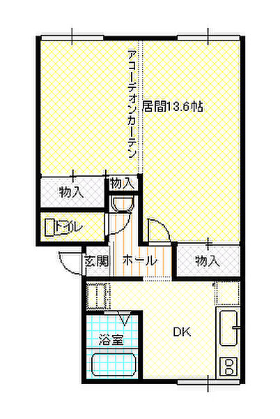 バウ ハウス II ｜京都府福知山市字篠尾(賃貸アパート1DK・1階・41.17㎡)の写真 その2