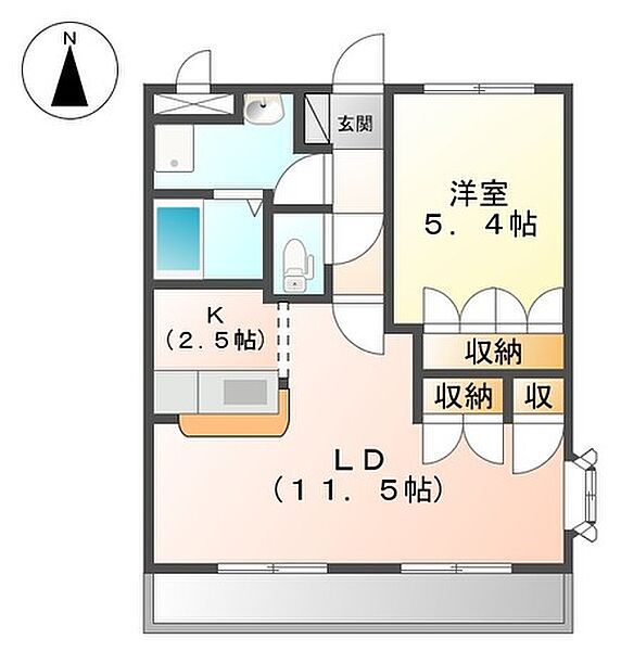 サクラ G ・ M ハイツ ｜兵庫県豊岡市九日市中町(賃貸アパート1LDK・2階・44.90㎡)の写真 その2