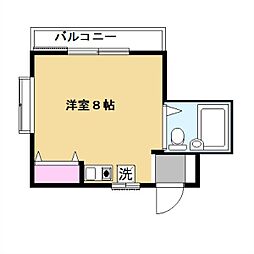 サングリェ狭山ケ丘 ワンルームの間取図画像