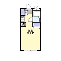 ドミトリー三笠 1Kの間取図画像