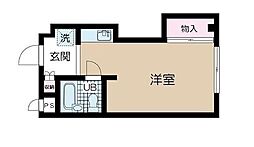 東京メトロ丸ノ内線 荻窪駅 徒歩6分の賃貸マンション 3階ワンルームの間取り