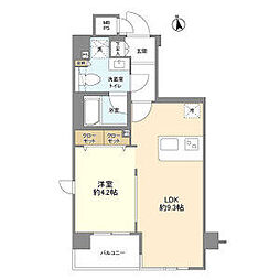 京王線 桜上水駅 徒歩5分の賃貸マンション 4階1LDKの間取り