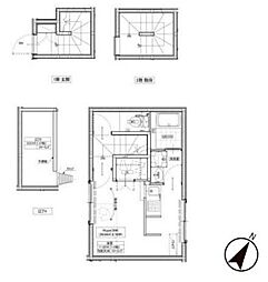 西武新宿線 上井草駅 徒歩7分の賃貸アパート 3階ワンルームの間取り