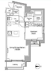 東京メトロ丸ノ内線 東高円寺駅 徒歩8分の賃貸マンション 6階1LDKの間取り
