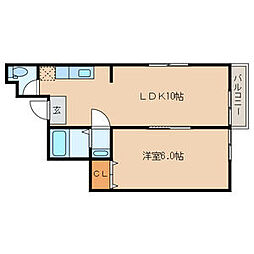 JR中央線 西荻窪駅 徒歩13分の賃貸アパート 2階1LDKの間取り