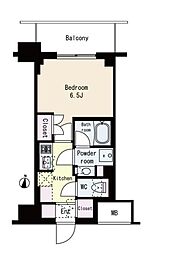 JR中央線 高円寺駅 徒歩8分の賃貸マンション 2階1Kの間取り