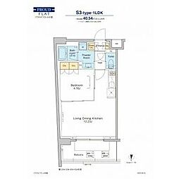 東京メトロ東西線 中野駅 徒歩5分の賃貸マンション 4階1LDKの間取り
