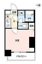 ジュエル荻窪 1Kの間取図画像