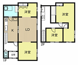 JR宗谷本線 名寄駅 バス12分 大通北2丁目下車 徒歩3分 4LDKの間取り