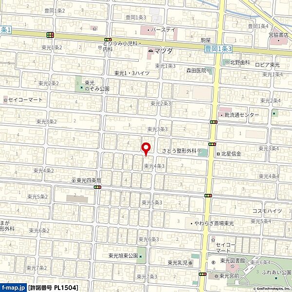 地図を拡大表示