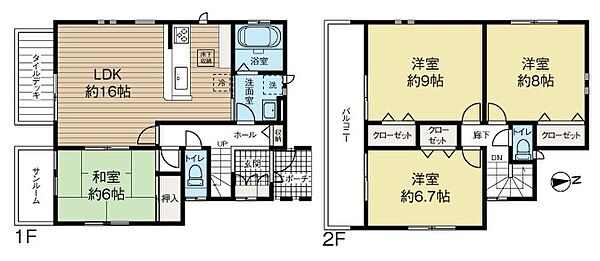 間取りを拡大表示