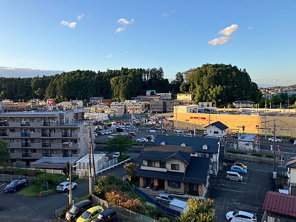 閑静な住宅街の展望