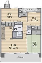 リベール明石魚住パークスクエア 3LDKの間取図画像