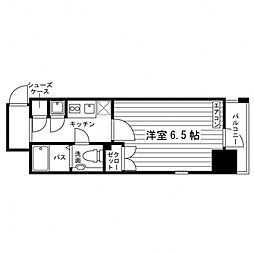 KDXレジデンス東新宿 1Kの間取図画像