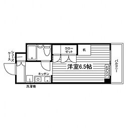 カレッジコートセイセキ 1Kの間取図画像