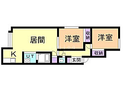 ソニア104 2LDKの間取図画像