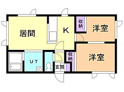 間取図画像 2LDK