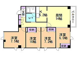エスディビル 4LDKの間取図画像