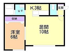 ポラリス 1LDKの間取図画像