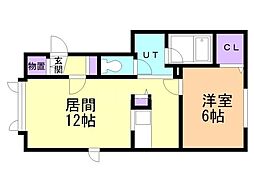 間取図画像 1LDK