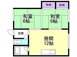 メゾン近藤A 2LDKの間取図画像