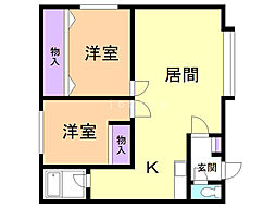 ヴィラハッピネスＢ棟 2階