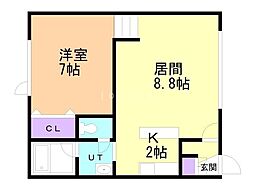 間取図画像 1LDK