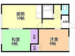 ブルックリン・イースト(旧東光6・1コーポ) 2階/202