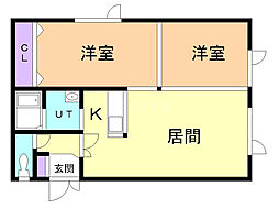 さくらMS・2 2LDKの間取図画像
