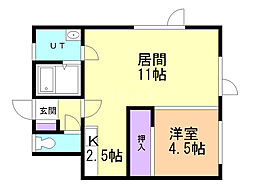 間取図画像 1LDK