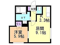 間取図画像 1LDK
