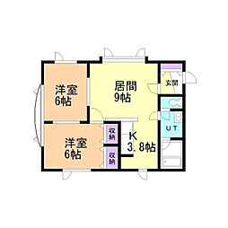 間取図画像 2LDK