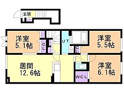 間取図画像 3LDK