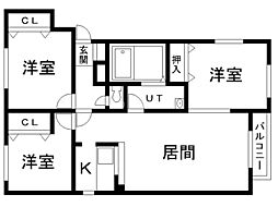 間取図画像 3LDK