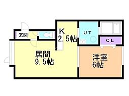 間取図画像 1LDK