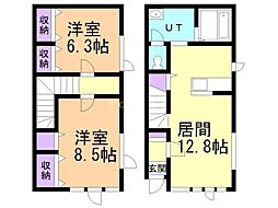 グレースフナハシK 2LDKの間取図画像