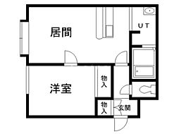 MAリベルティー 1LDKの間取図画像