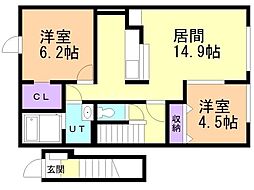 シャイニスター7 2LDKの間取図画像