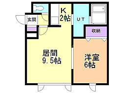 LaLuCe・uno 1LDKの間取図画像