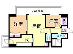 センチュリー旭川 2LDKの間取図画像